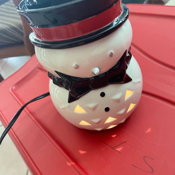 Yankee Candle Snowman Wax Warmer Timer Button Electric - Picture 6 of 6